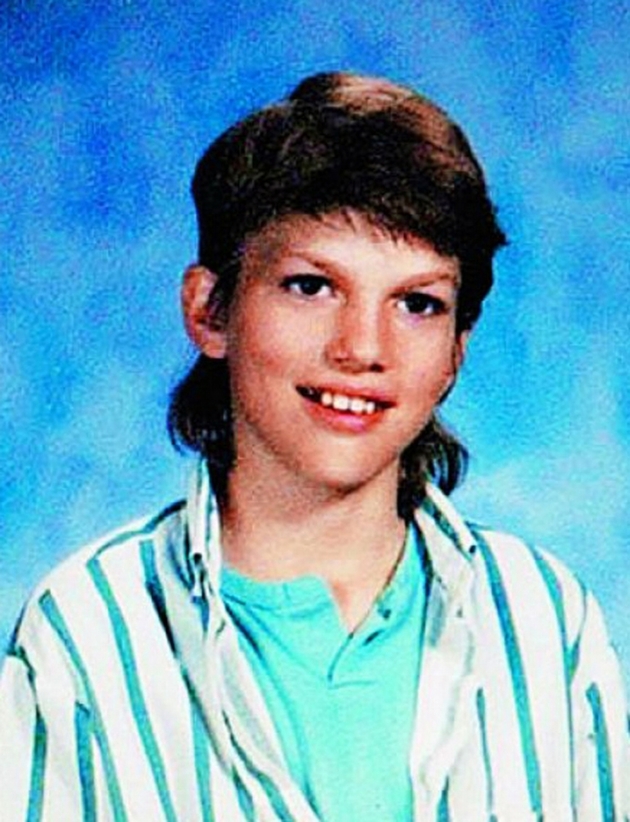 Nemastný, neslaný. Americký herec Ashton Kutcher, bývalý manžel herečky Demi Mooreové, jako malý chlapec.