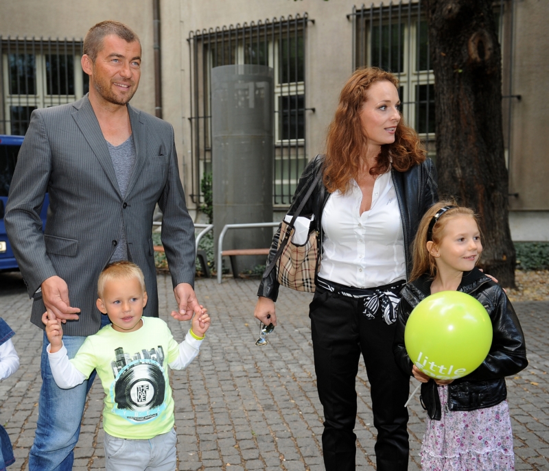 Bořek Slezáček se synem Alexandrem a Markéta Hrubešová s dcerou Christel.