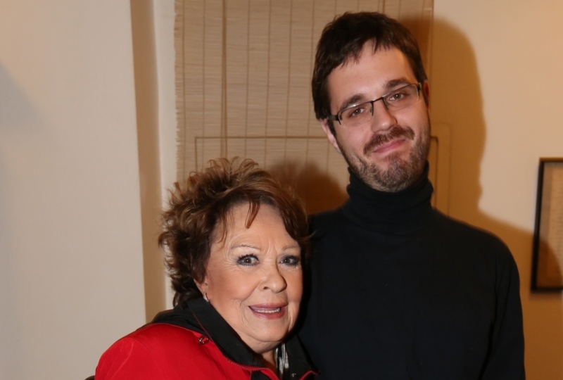 Jiřina Bohdalová a její starší vnuk Marek.