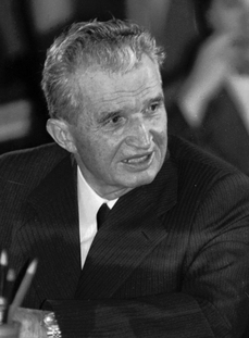 Rumunský diktátor Nicolae Ceauşescu.