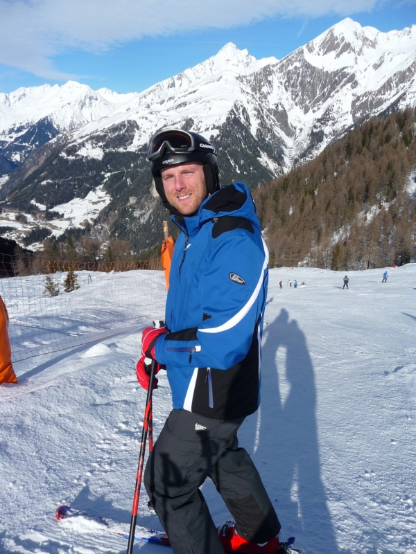 Moderátor si užíval zimní dovolenou v rakouských Alpách.