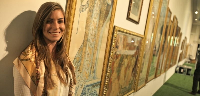 Výstavu zahájila dcera Ivana Lendla Marika.