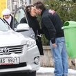 Jiřina políbila svého řidiče.