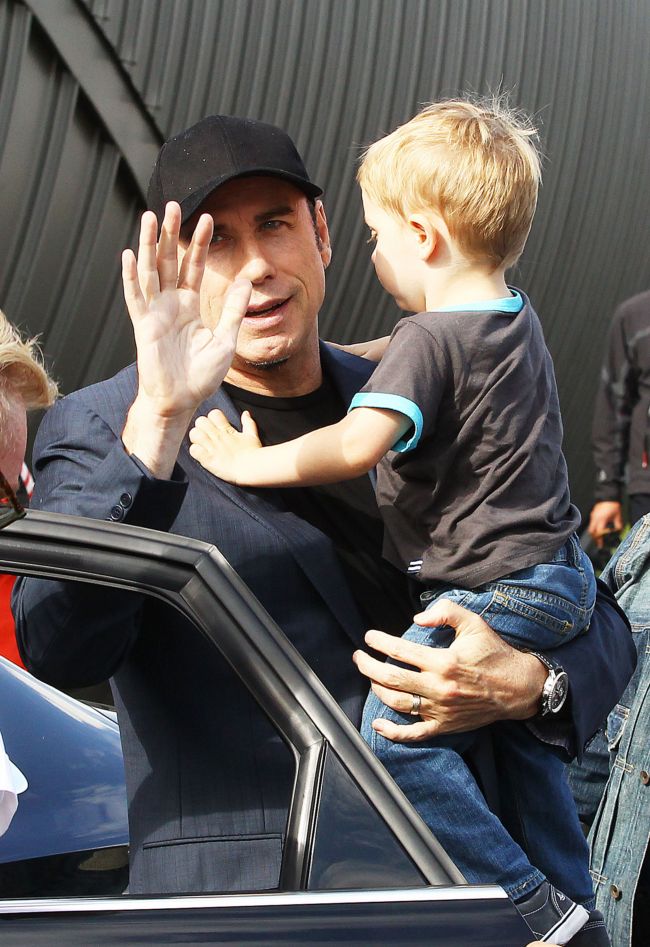 Travolta se synem Benjaminem. 