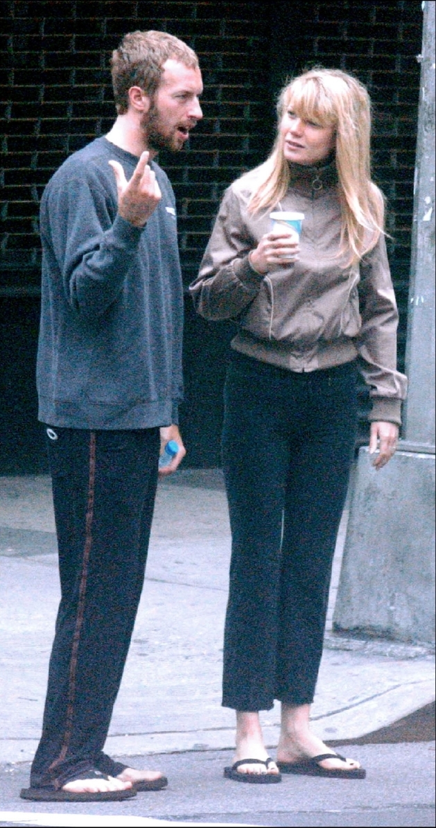 Gwyneth s Chrisem na archivním snímku.