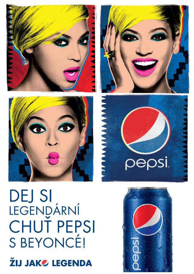 Beyoncé v kampani na Pepsi.