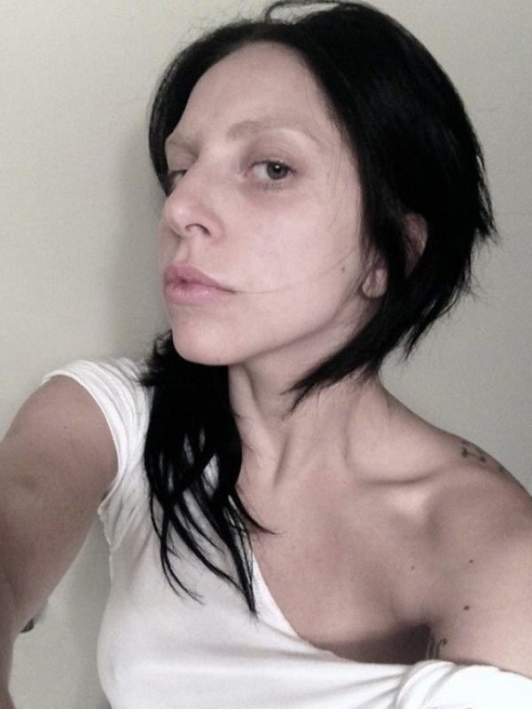 Lady Gaga úplně bez make-upu.