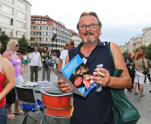 Demonstrace byla spíše komorní.