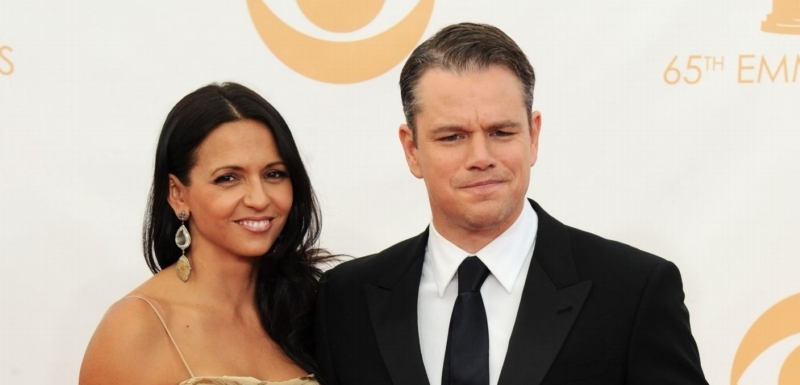 Matt Damon s manželkou Lucianou.
