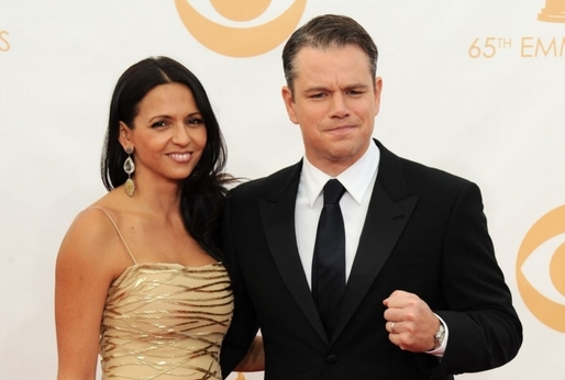Matt Damon s manželkou Lucianou.