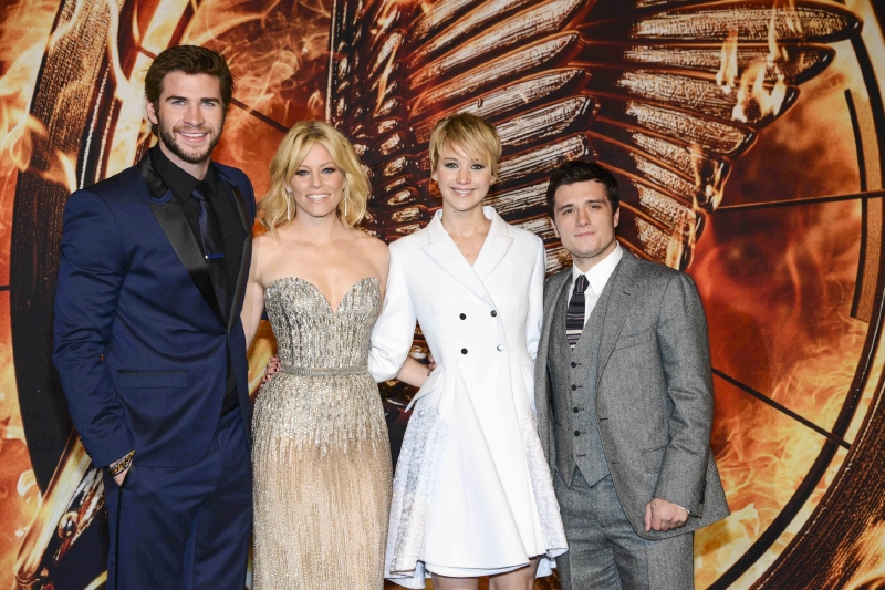 Hemsworth na uvedení svého nového snímku Hunger Games: Catching Fire.