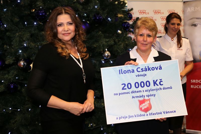 Ilona dětem darovala dvacet tisíc korun!