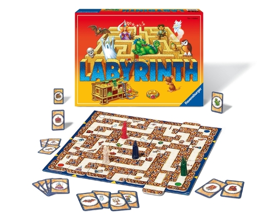 Hra plná překvapení s názvem Labyrint od firmy Ravensburger.