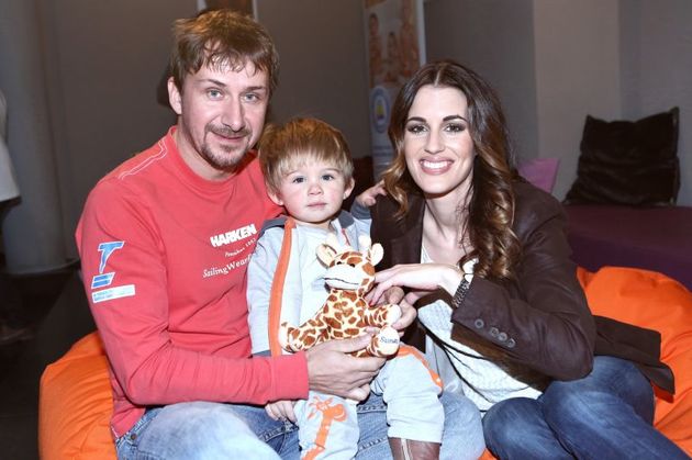 Lucie Křížková se svým manželem a rozkošným synem Davídkem.