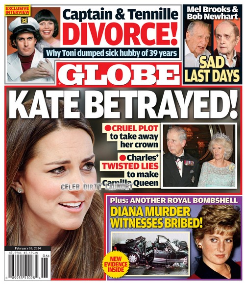 Podle magazínu Globe Charles přestal Kate podporovat.