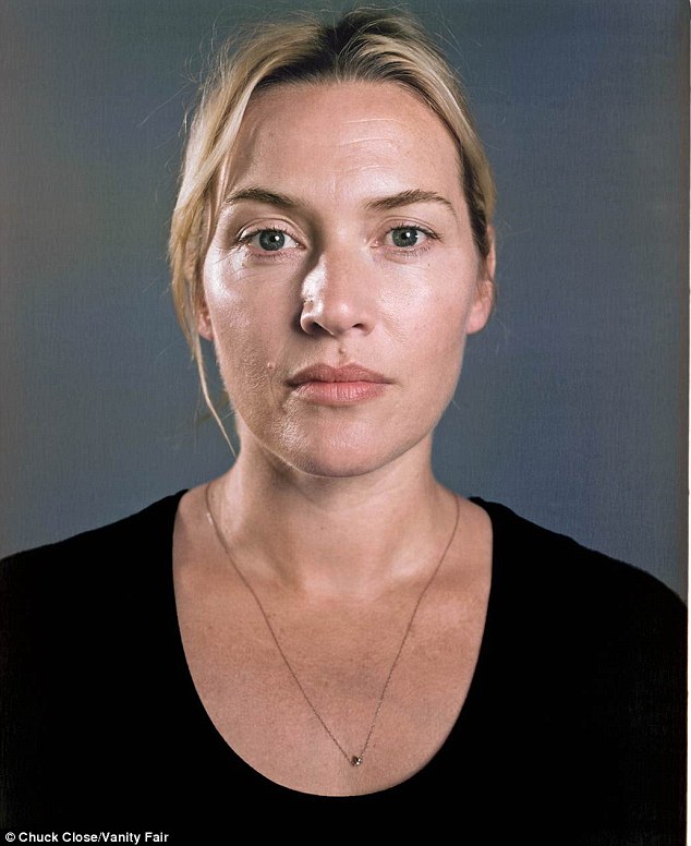 Kate Winsletová bez líčidel. 