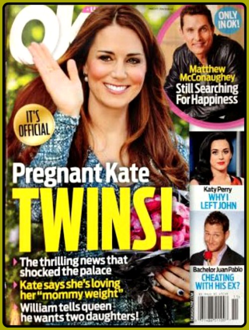 Kate prý čeká dvojčata.