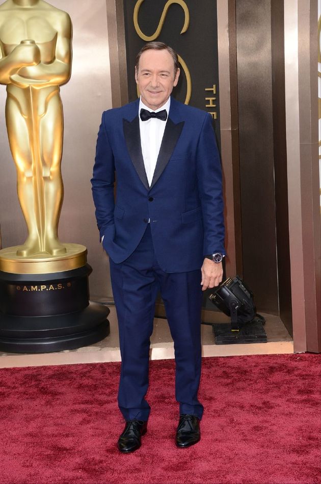 Kevin Spacey na udílení letošních filmových Oscarů v Los Angeles.
