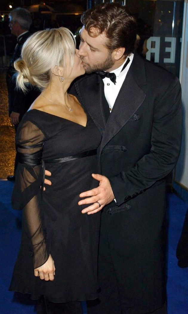 Russell Crowe a dnes už bývalá manželka Danielle Spencerová na snímku z roku 2003.