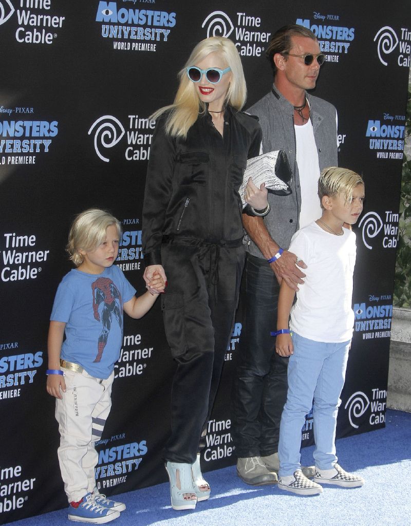 Gwen Stefaniová je matkou tří synů (na fotce jsou dva z nich: Kingston a Zuma). Jejich otcem je její manžel, zpěvák Gavin Rossdale.