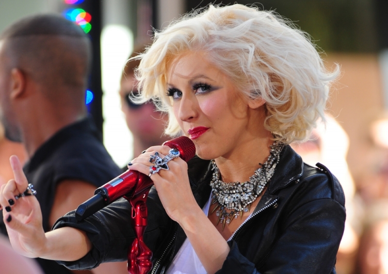 Zpěvačka Christina Aguilera.