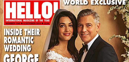 Clooney s manželkou na obálce Hello!