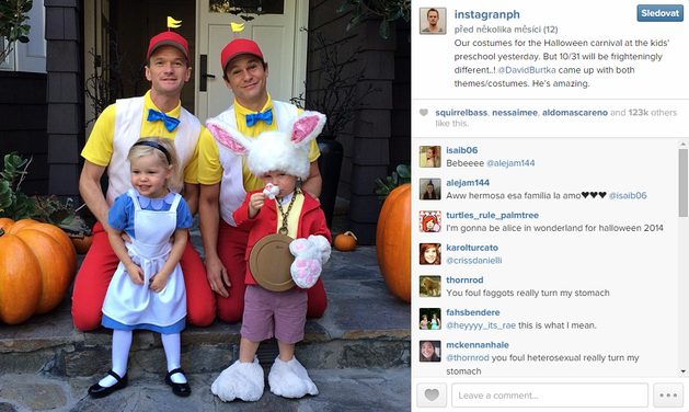 Na Instagramu slavného herce nechybí ani snímek z Halloweenu.