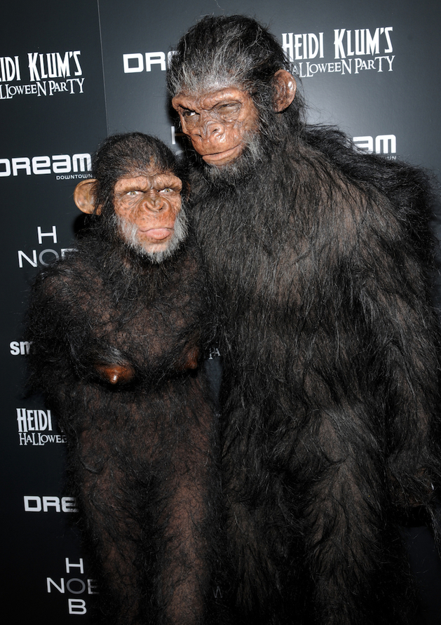 S bývalým manželem Sealem jako z Planety opic.