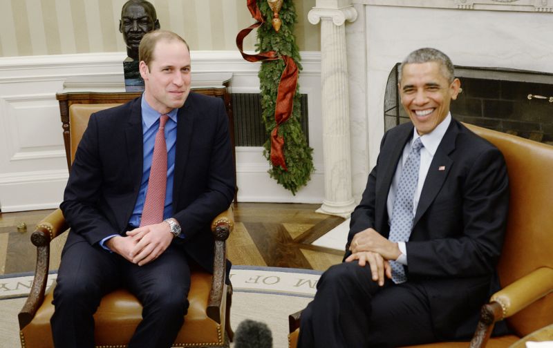 William se setkal s prezidentem Obamou.
