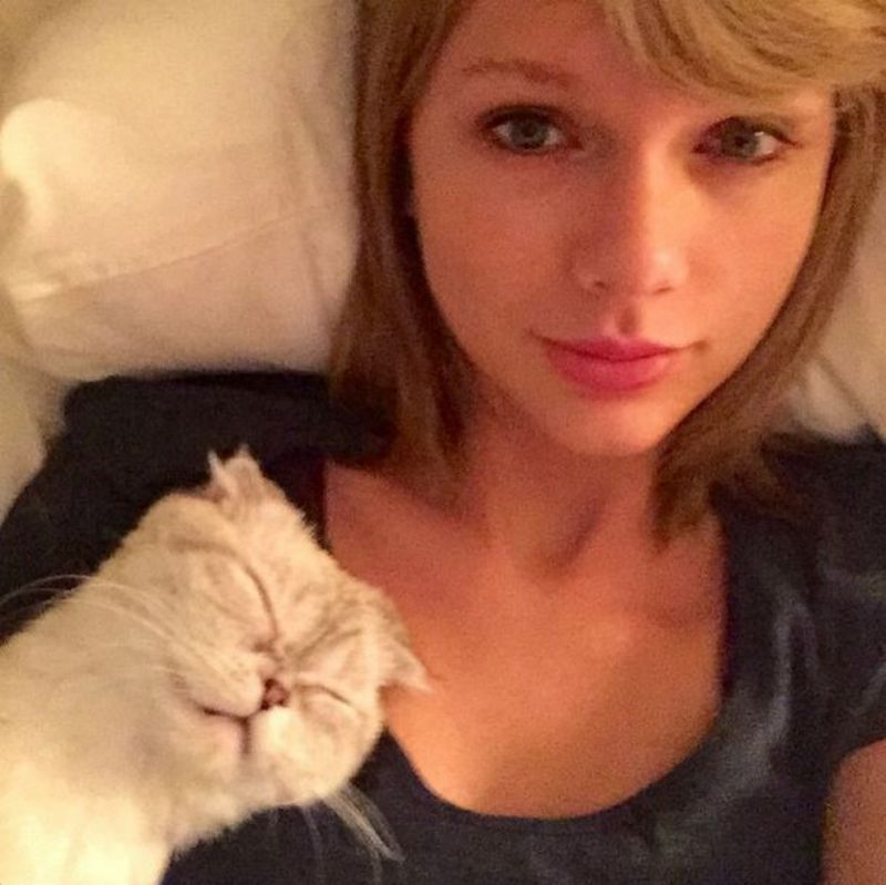 Taylor a její mazlíček Meredith.