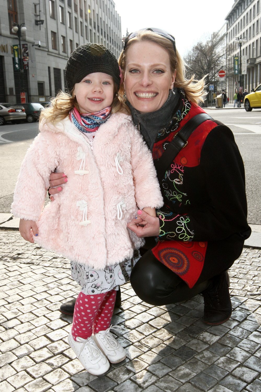 Na představení dorazila i Kristina Kloubková s dcerou Jasmínkou.