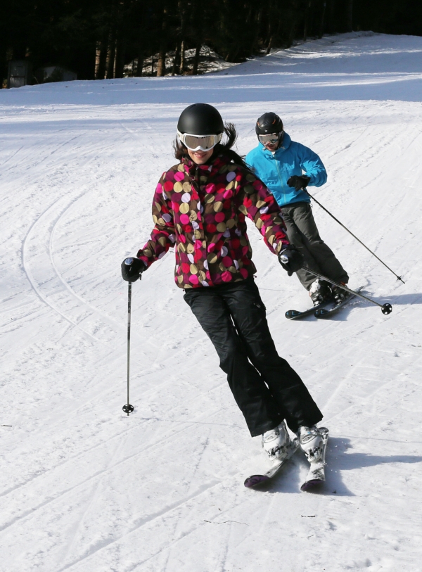 Lucie je velkou milovnicí sportu. Ráda jezdí i na lyžích.