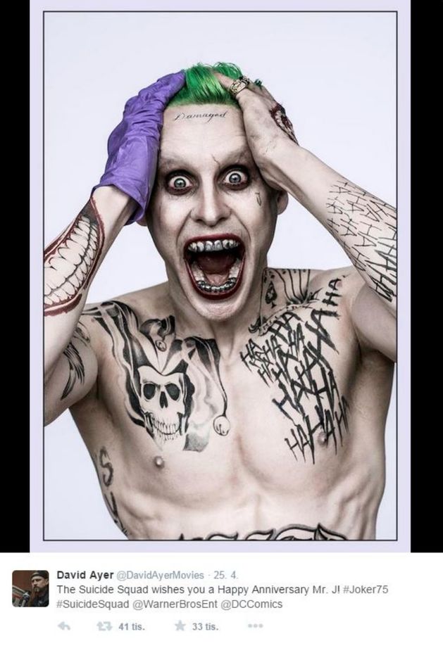 Joker vypadá skutečně šíleně.