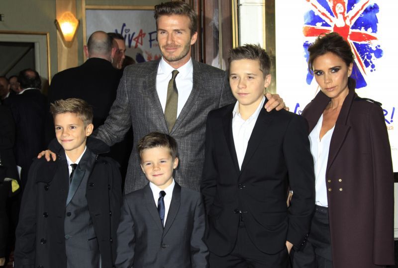 Rodina Beckhamových si udělala volné odpoledne.