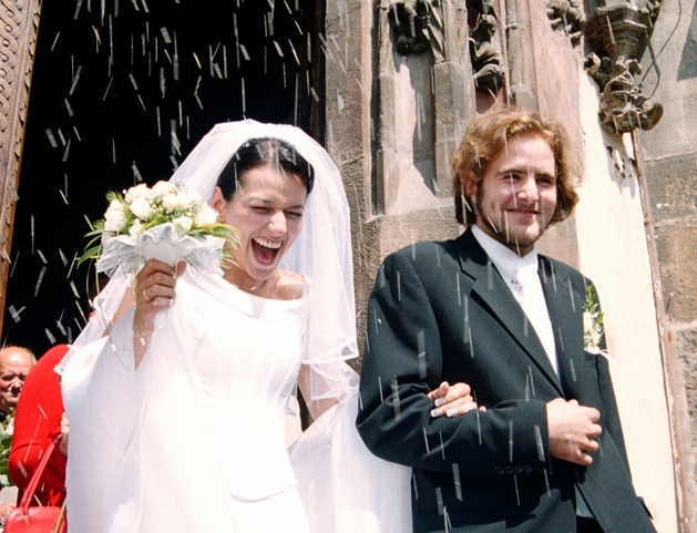 V roce 2002 na svatbě s Brouskem nejmladším. Manželství jim nevydrželo, ale mají spolu krásnou dceru.
