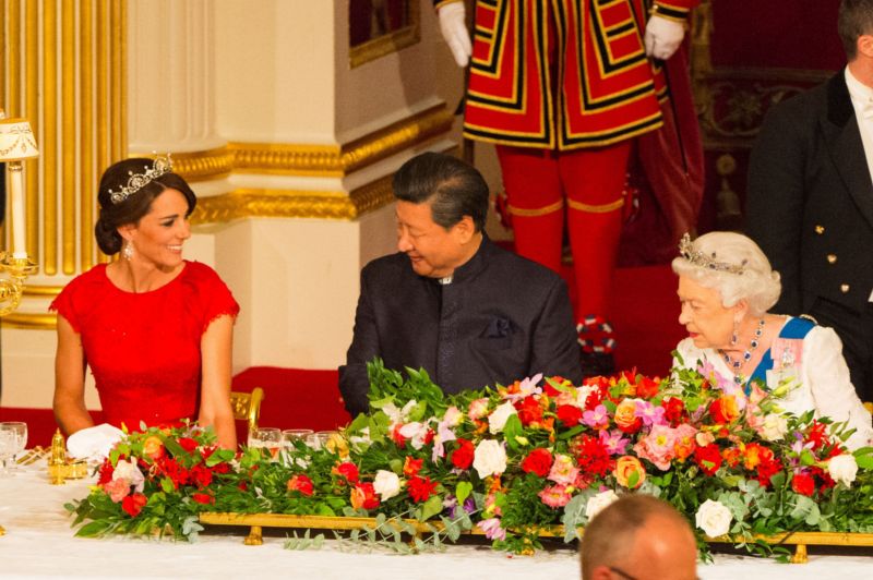 Čínského prezidenta uchvátila krásná Kate.