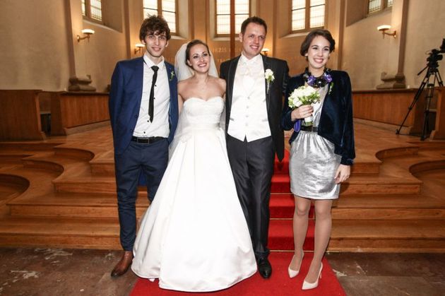 Za svědky páru šli Michaela Doubravová a Roman Tomeš, kteří jsou se svatbou nyní na řadě.
