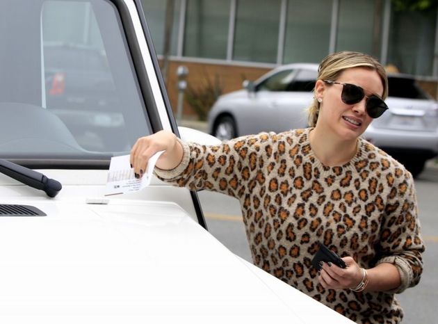 Hilary Duff dostala pokutu za parkování.