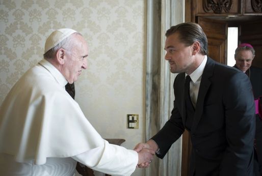 Papež František přijal na návštěvě Vatikánu herce Leonarda DiCapria.
