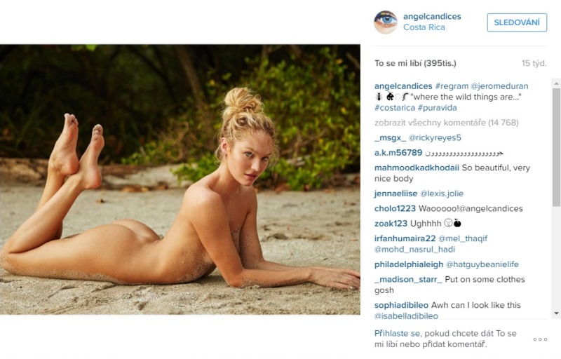 Modelka Candice Swanepoel se vystavila na pláži.
