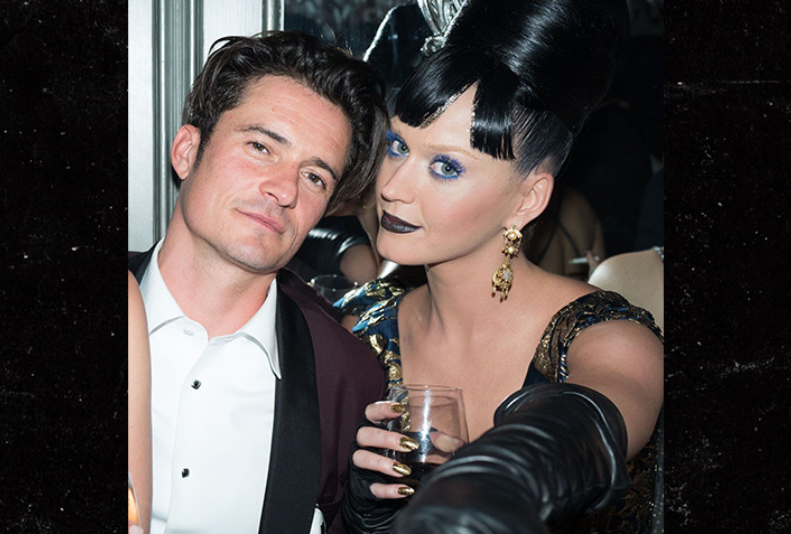 Na Met Gala ještě přišli Orlando Bloom a Katy Perry společně.