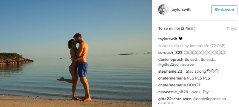 Ještě v březnu si pár pořídil tuto romantickou fotku na pláži.