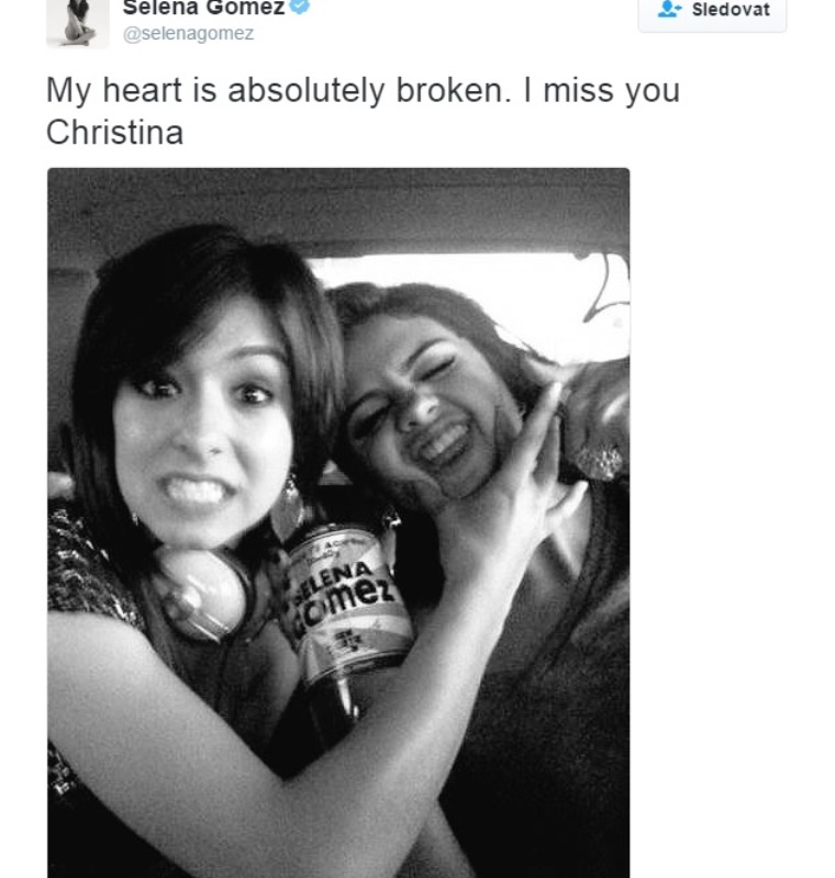 Selena a Christina byly kamarádky od čtrnácti let.