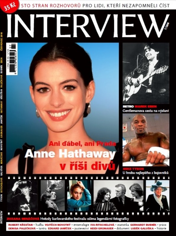 Celý rozhovor s Anne Hathaway přináší červencové vydání časopisu INTERVIEW.