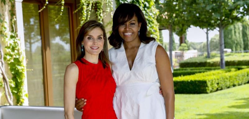 Michelle Obama se při návštěvě Španělska setkala s královnou Letizií.