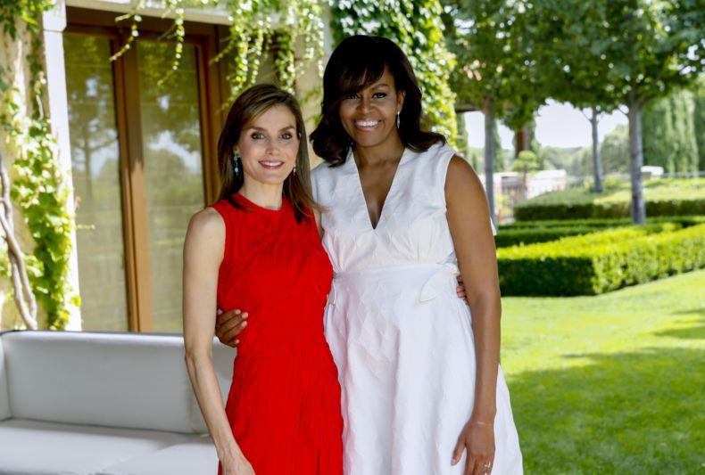 Michelle Obama se při návštěvě Španělska setkala s královnou Letizií.