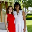 Michelle Obama se při návštěvě Španělska setkala s královnou Letizií.