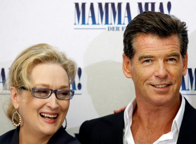 S Piercem Brosnanem si zahráli partnerskou dvojici ve snímku Mamma Mia!