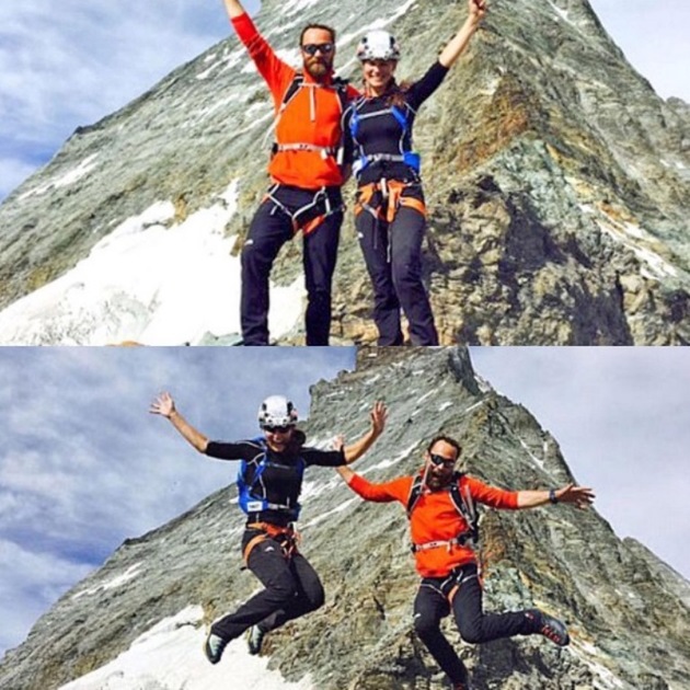 Pippa se svým bratrem zdolali Matterhorn, aby uctili památku tragicky zesnulého Matthewsova bratra Michaela.