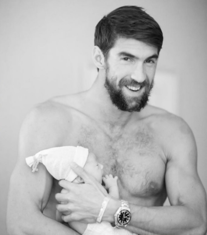 Před třemi měsíci přivítal Michael Phelps do rodiny syna Boomera Roberta.